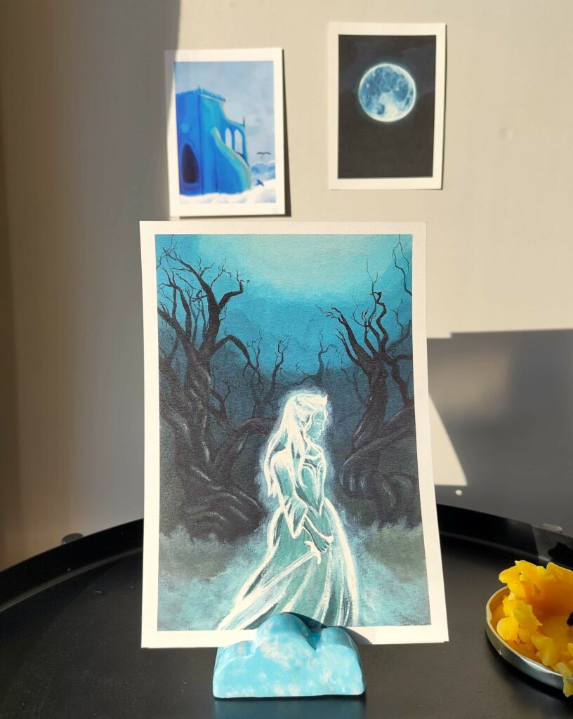 Peinture La Princesse au Samhein