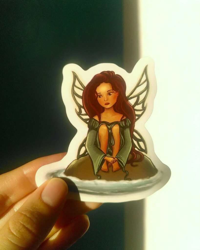 Sticker fée de la forêt